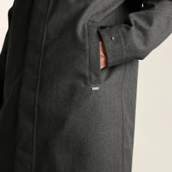 Henry Mens Waterproof Longline Coat - Charcoal Melange