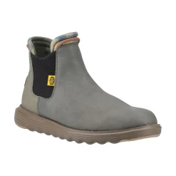 HEYDUDE Branson Classic Mens Boots - Dark Olive/Espresso