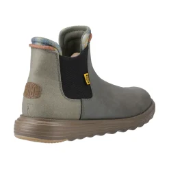 HEYDUDE Branson Classic Mens Boots - Dark Olive/Espresso