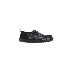 HEYDUDE Wally Funk Hunt Camo Mens Shoes - Black