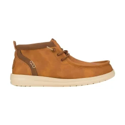 HEYDUDE Wally Mid GripR Classic Mens Boots - Cognac/Tan