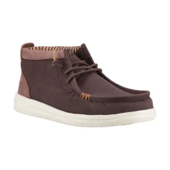 HEYDUDE Wally Mid GripR Mens Boots - Mole Brown/Downtown