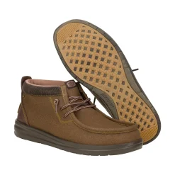 HEYDUDE Wally Mid GripR Mens Boots - Dark Brown