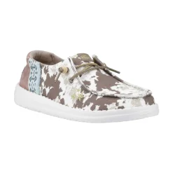HEYDUDE Wendy Disco Cow Womens Shoes - Tan
