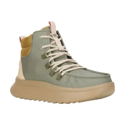 HEYDUDE Wendy Peak Apres Womens Ankle Boots - Olive