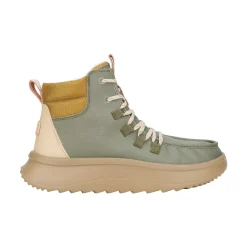HEYDUDE Wendy Peak Apres Womens Ankle Boots - Olive