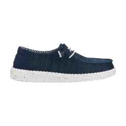 HEYDUDE Wendy Stretch Sox Womens Shoes - Navy