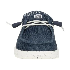 HEYDUDE Wendy Stretch Sox Womens Shoes - Navy