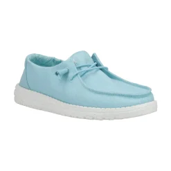 HEYDUDE Wendy Womens Canvas Shoe - Turquoise