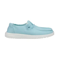 HEYDUDE Wendy Womens Canvas Shoe - Turquoise