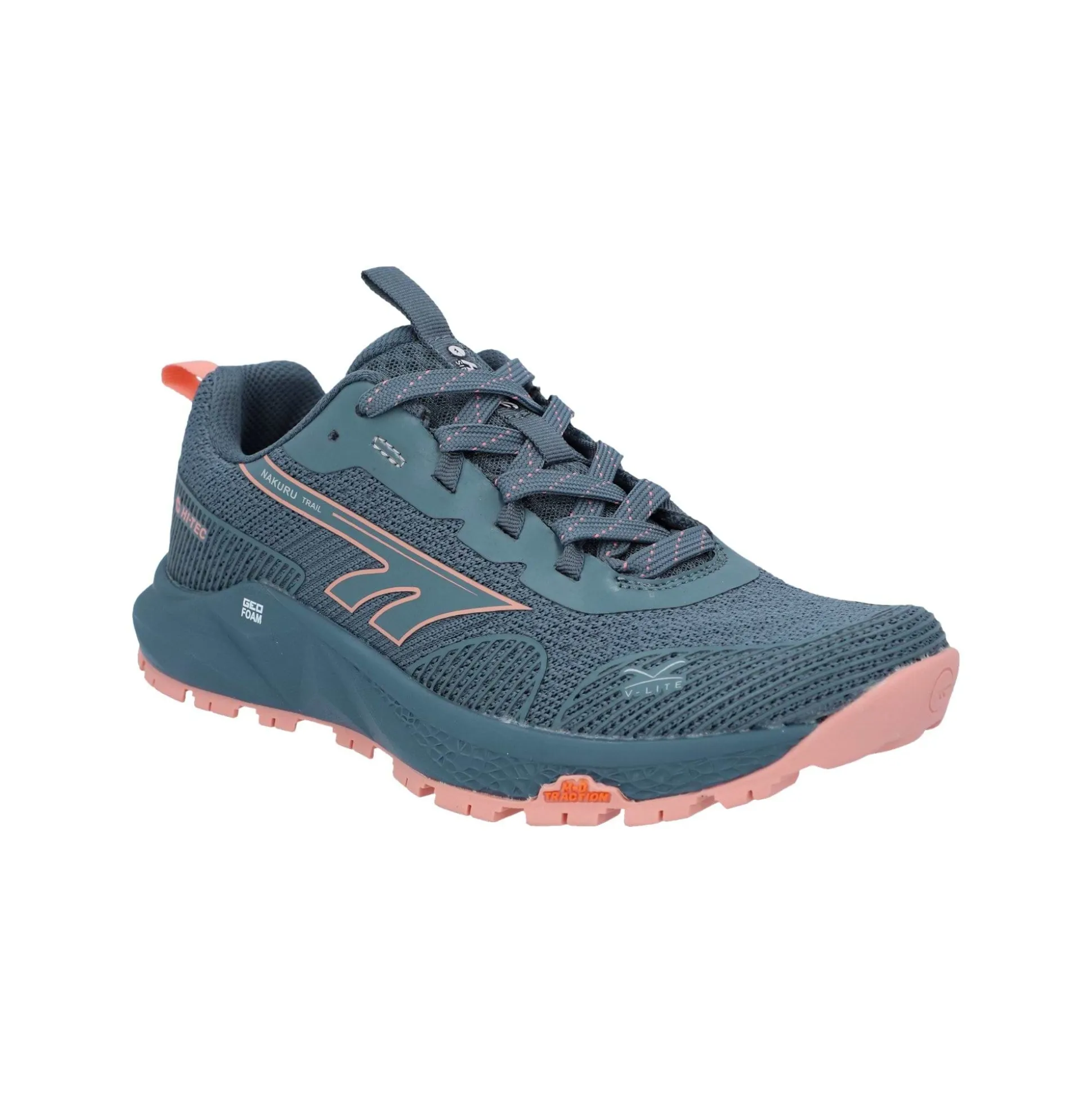 Hi-Tec Geo Nakuru Womens Trainers - Flintstone/Coral