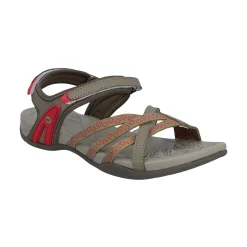 Hi-Tec Savanna II Womens Sandal - Lt Taupe/Olive/Sunset Coral