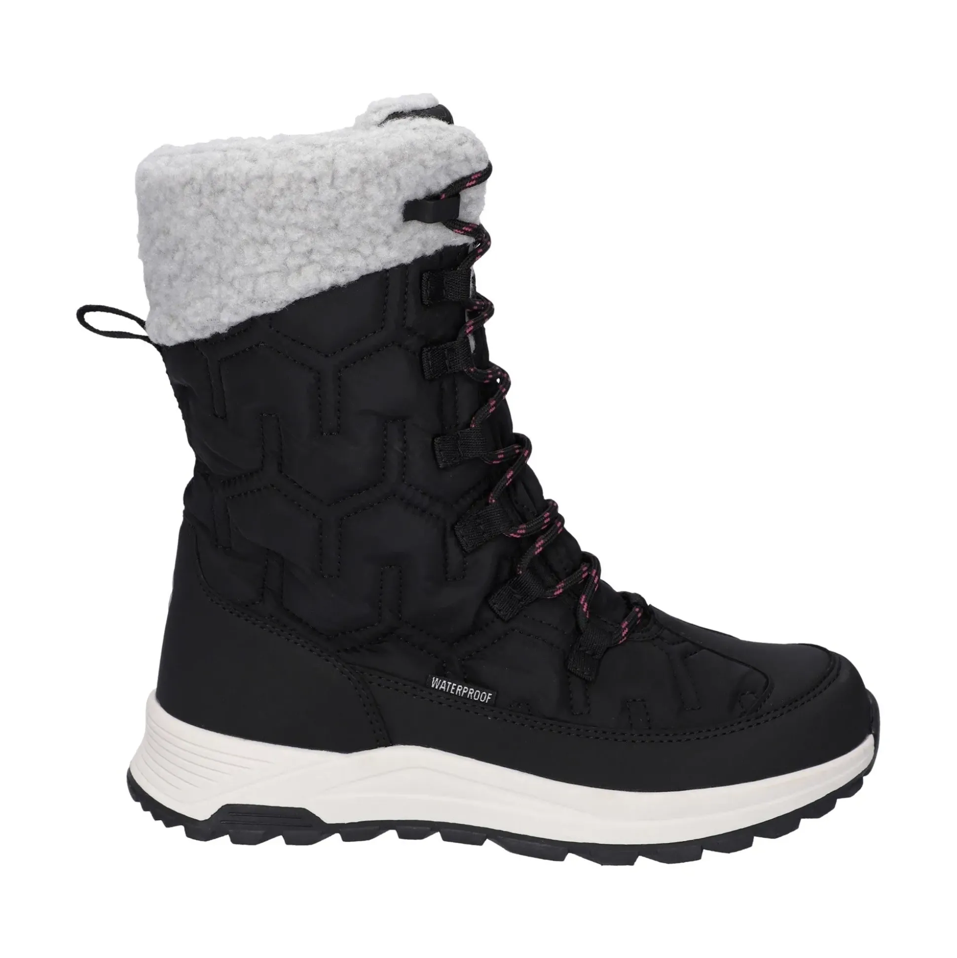 Hi-Tec Sophia Womens Boot - Jet Black/Festival Fuchsia
