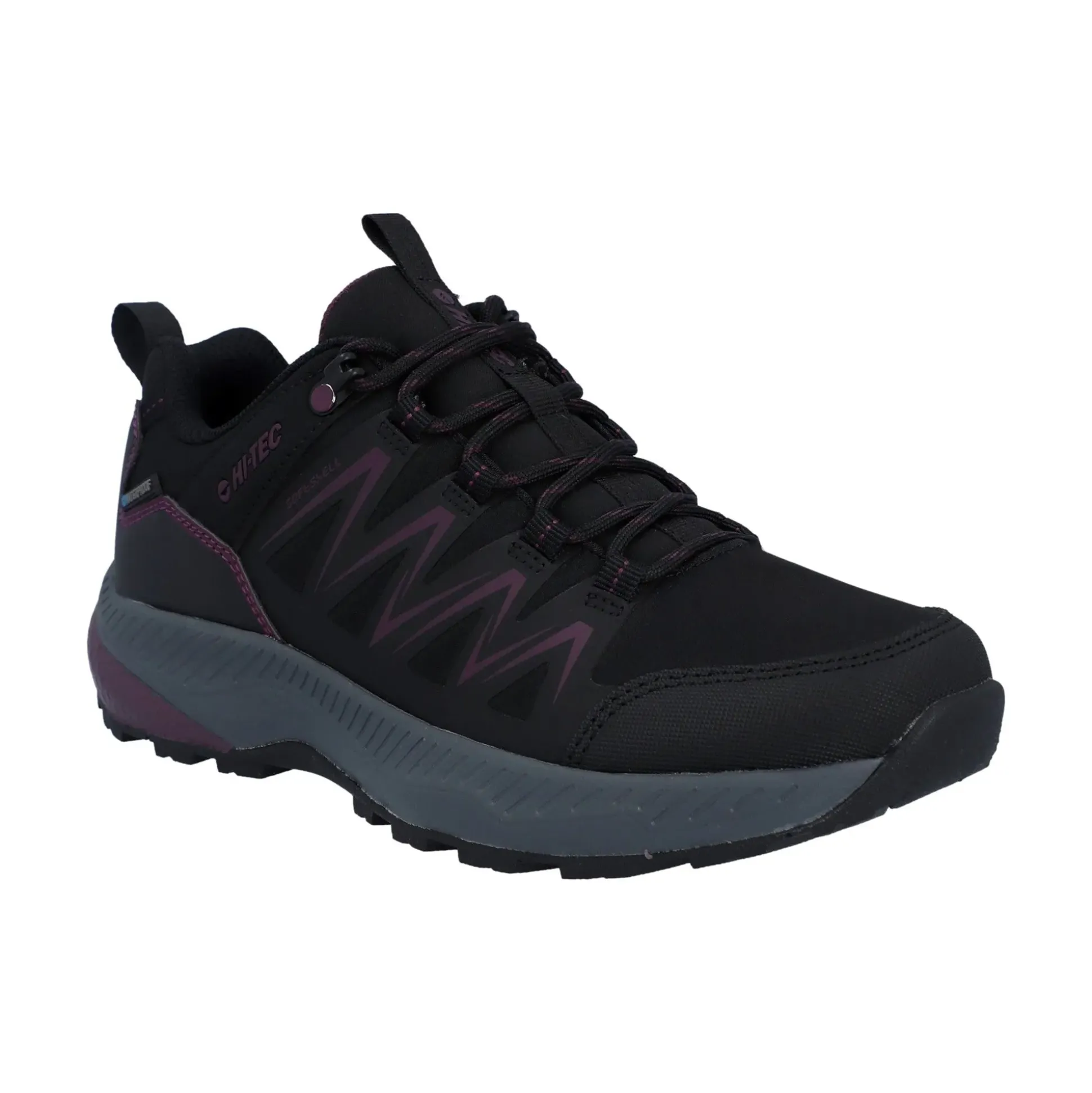 Hi-Tec Stealth Low Womens Trail Shoe - Black/Purple