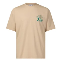 Hop Mens Relaxed Fit Premium Supersoft Hattie Clark T-Shirt - Classic Beige