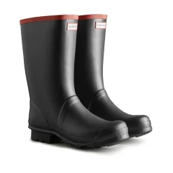 Hunter Argyll Short Knee Wellington Boots - Black