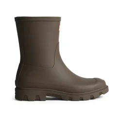 Hunter Downpour Short Boot Mens - Chocolate Brown