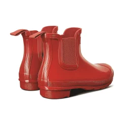 Hunter Original Chelsea Gloss Boot Womens - Military Red