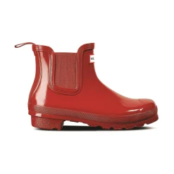 Hunter Original Chelsea Gloss Boot Womens - Military Red