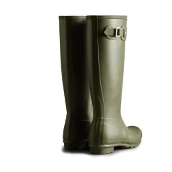 Hunter Original Tall Wellington Boots Womens - Dark Olive