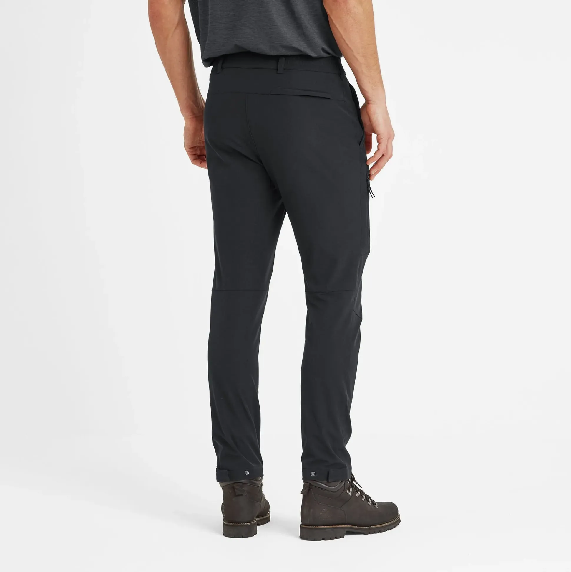 Hurstead Mens Softshell Walking Trousers Long - Black