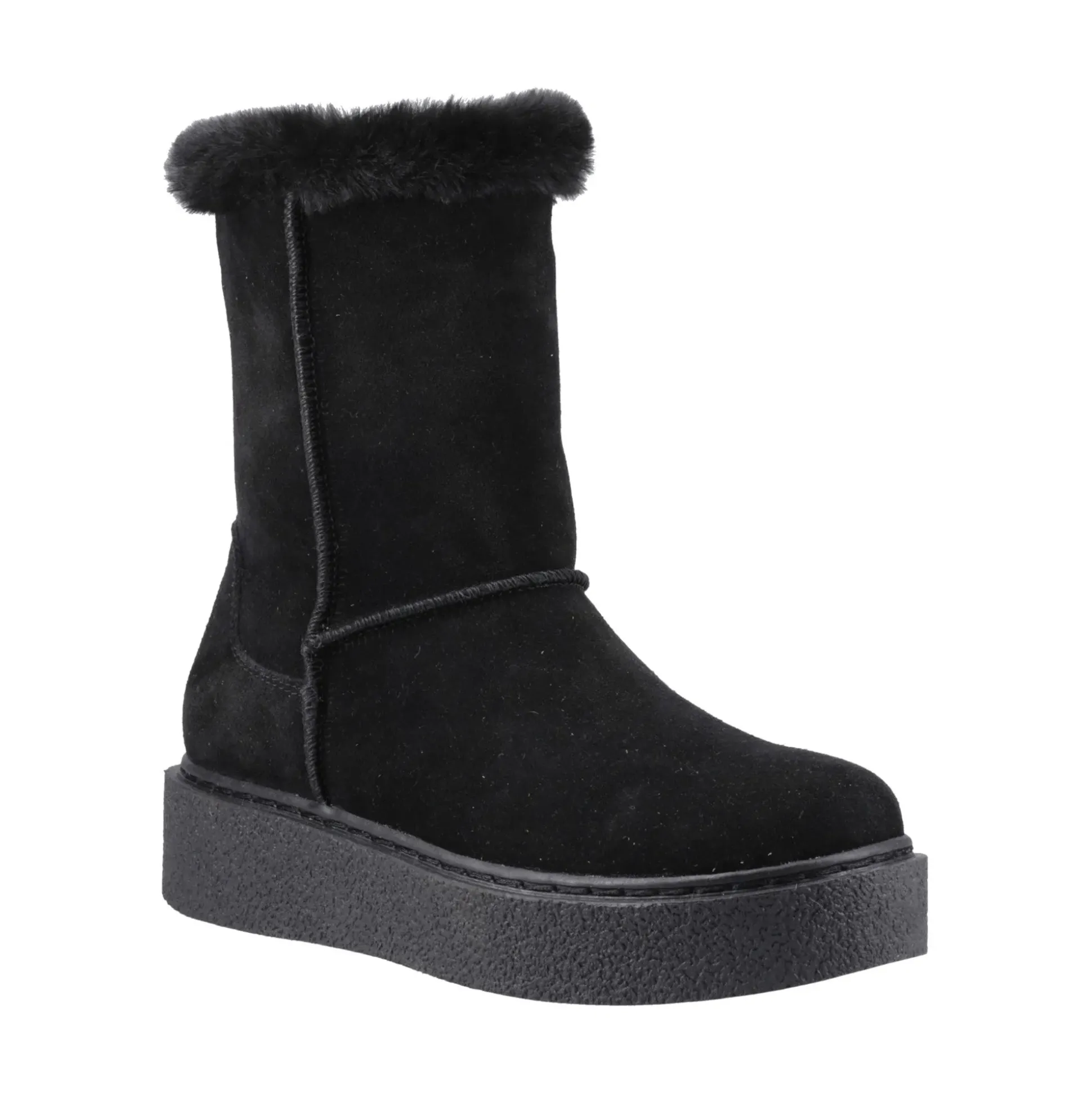 Hush Puppies Becca Mid Boot Womens - Black