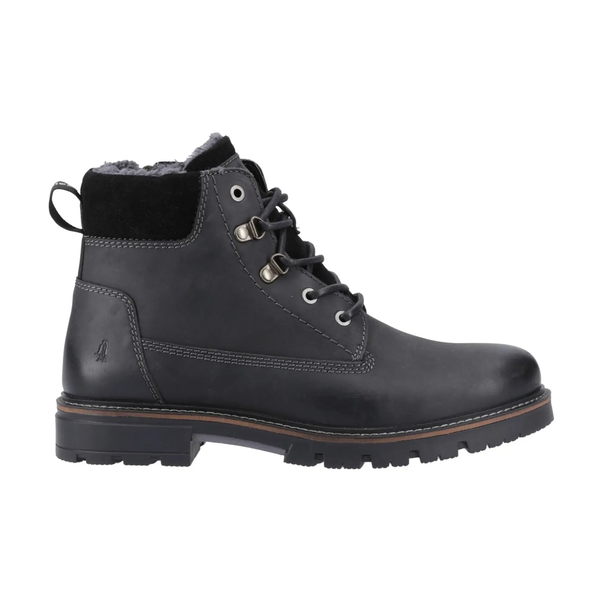 Hush Puppies Pier Shearling Lace Boot Mens - Black