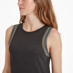 Iris Womens Vest - Washed Black