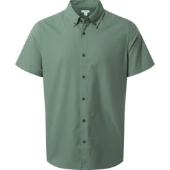 Jayden Mens 100% Cotton Short Sleeve Shirt - Light Forest