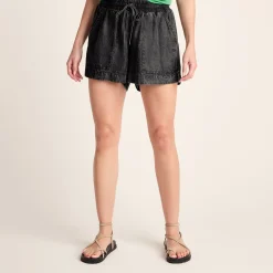 Jessica Womens Tencel Lyocel Shorts - Washed Black