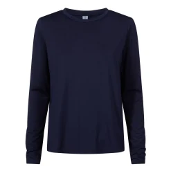Kehlani Womens Long Sleeve Performance Top - Oxford Blue