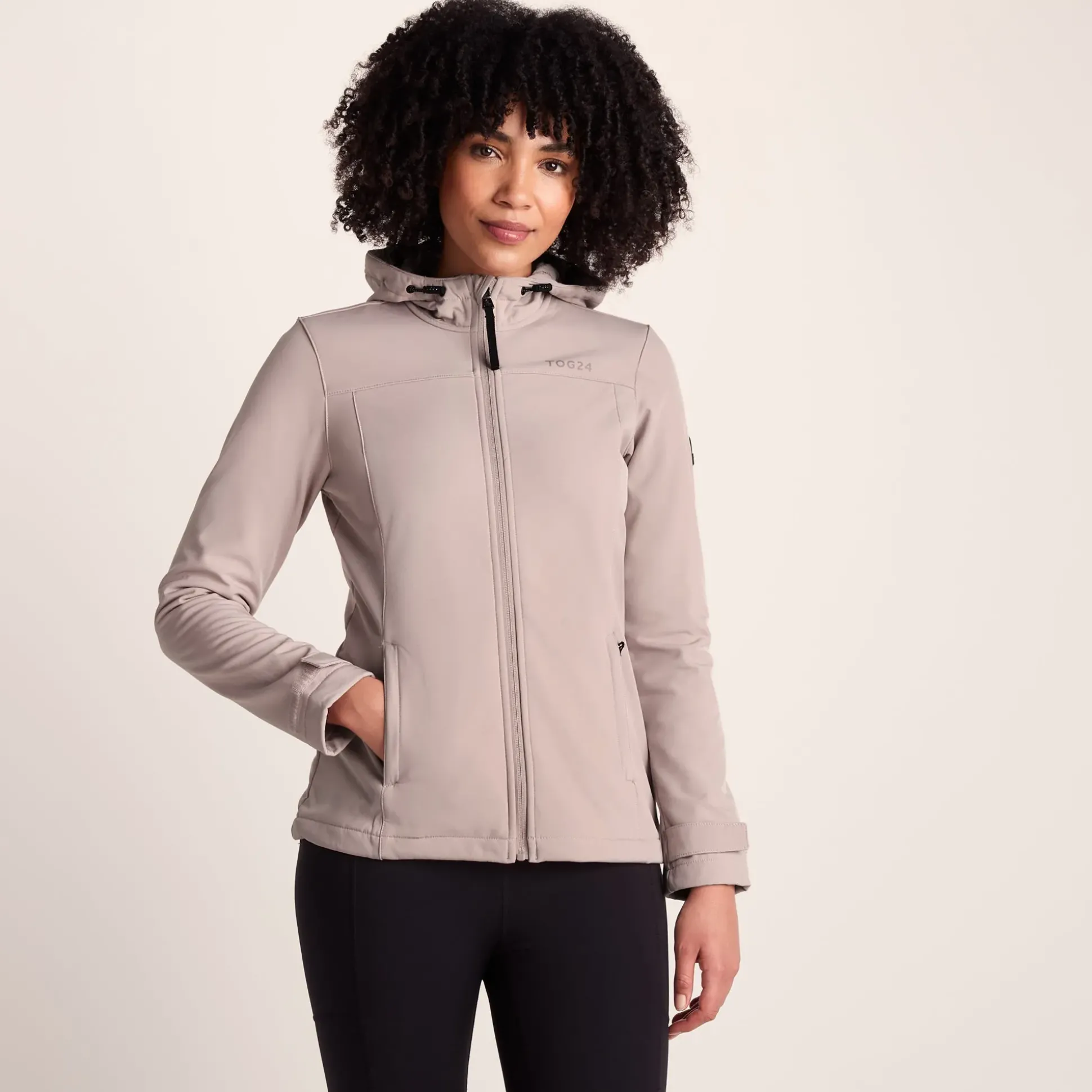 Keld Womens Shower Resistant Hooded Softshell Jacket - Dusky Pink