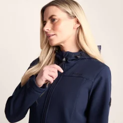 Keld Womens Shower Resistant Hooded Softshell Jacket - Navy