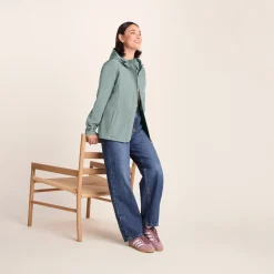 Keld Womens Shower Resistant Hooded Softshell Jacket - Smokey Teal