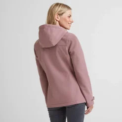 Keld Womens Shower Resistant Hooded Softshell Jacket - Mauve