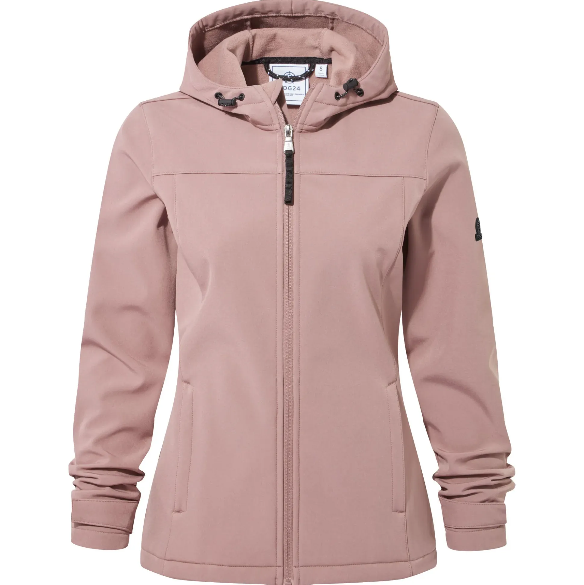 Keld Womens Shower Resistant Hooded Softshell Jacket - Mauve