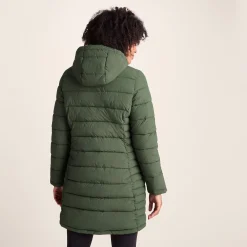 Kirkham Womens Long Shower Resistant Insulated Jacket - Dark Green