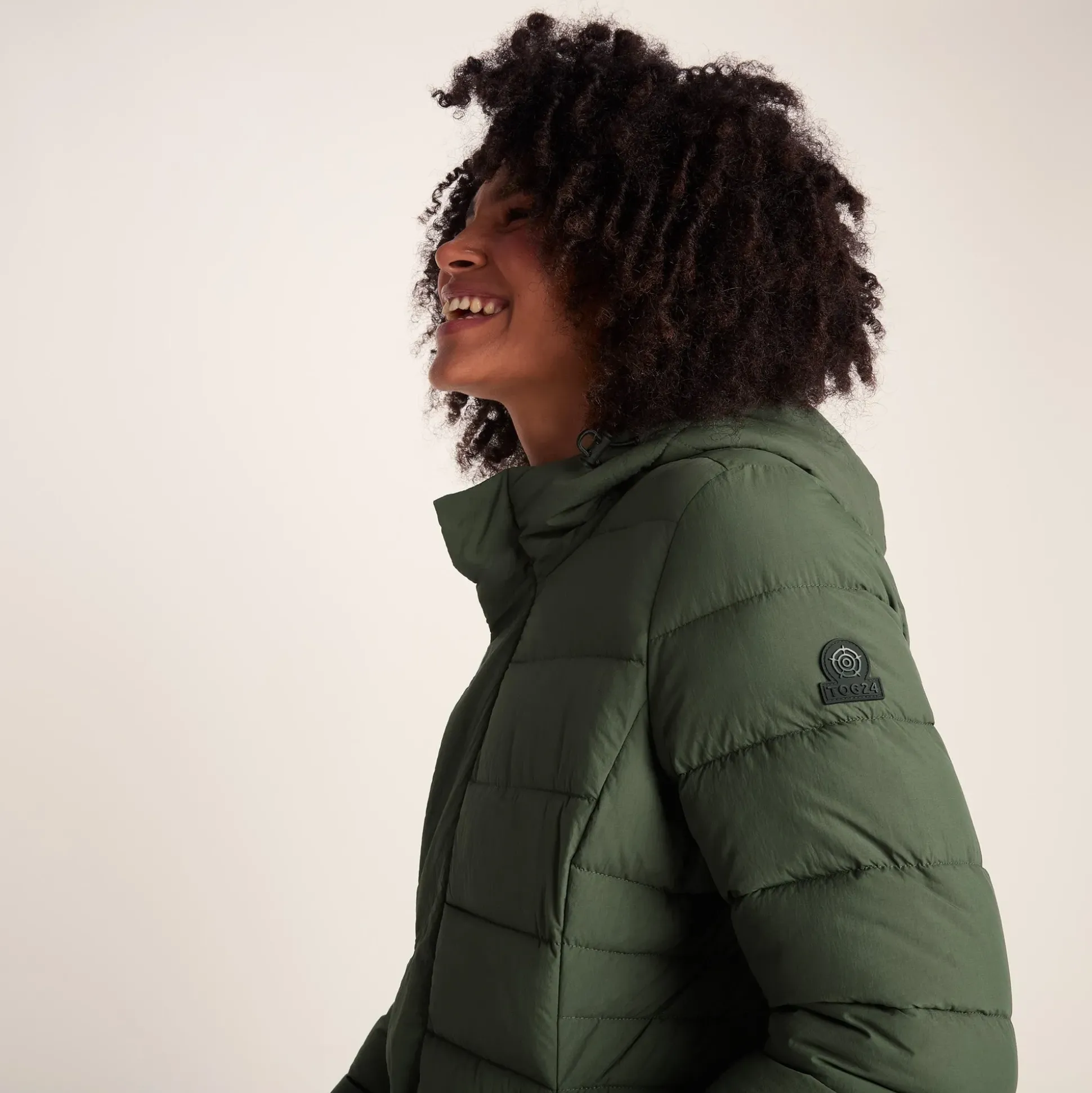 Kirkham Womens Long Shower Resistant Insulated Jacket - Dark Green