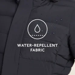 Kirkham Womens Long Shower Resistant Insulated Jacket - Dark Indigo