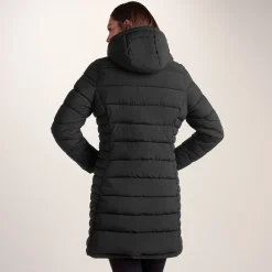 Kirkham Womens Long Shower Resistant Insulated Jacket - Black
