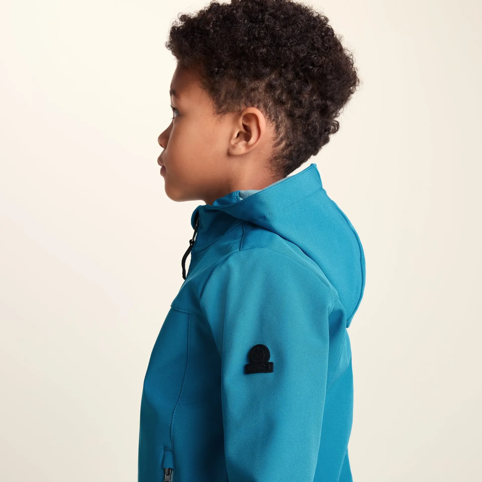 Koroma Kids Softshell Hooded Jacket - Mosaic Blue