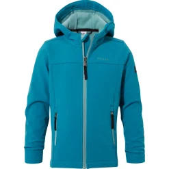Koroma Kids Softshell Hooded Jacket - Mosaic Blue