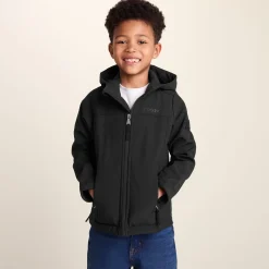 Koroma Kids Softshell Hooded Jacket - Black