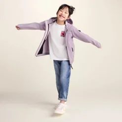 Koroma Kids Softshell Hooded Jacket - Lavender Grey