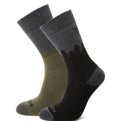 Krems Trek Socks - Black/Khaki