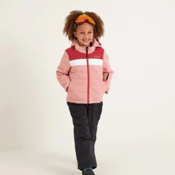Laithe Kids Ski Jacket - Playful Pink/Dark Pink