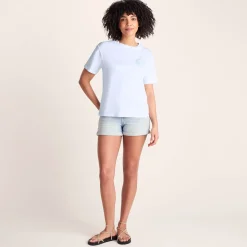 Lakeside Womens 100% Cotton Supersoft Relaxed Fit T-Shirt - Optic White