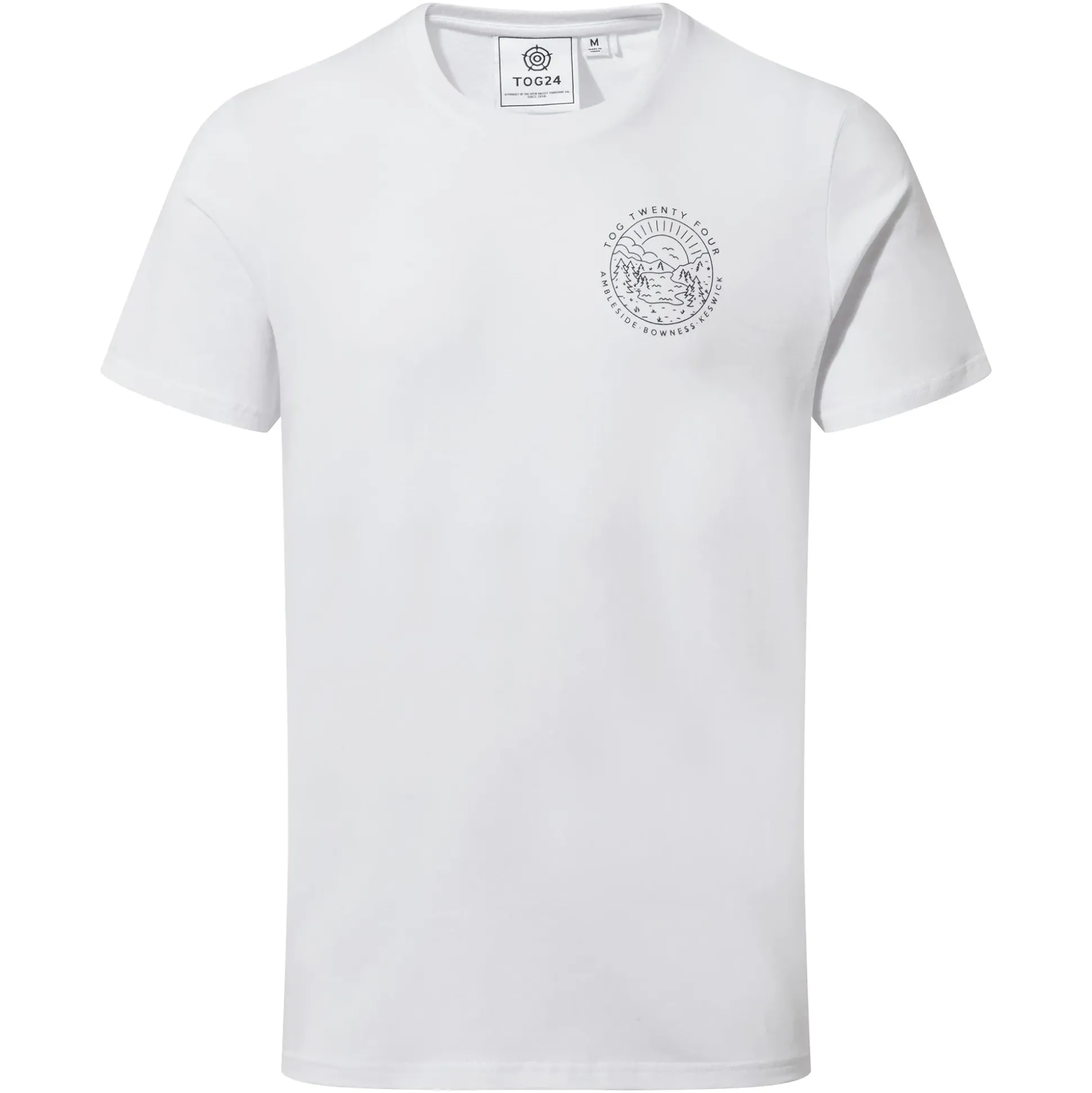 Lakes Mens 100% Cotton Supersoft T-Shirt - White