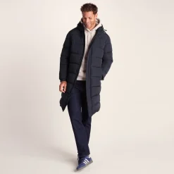 Langrick Mens Long Insulated Jacket - Dark Indigo