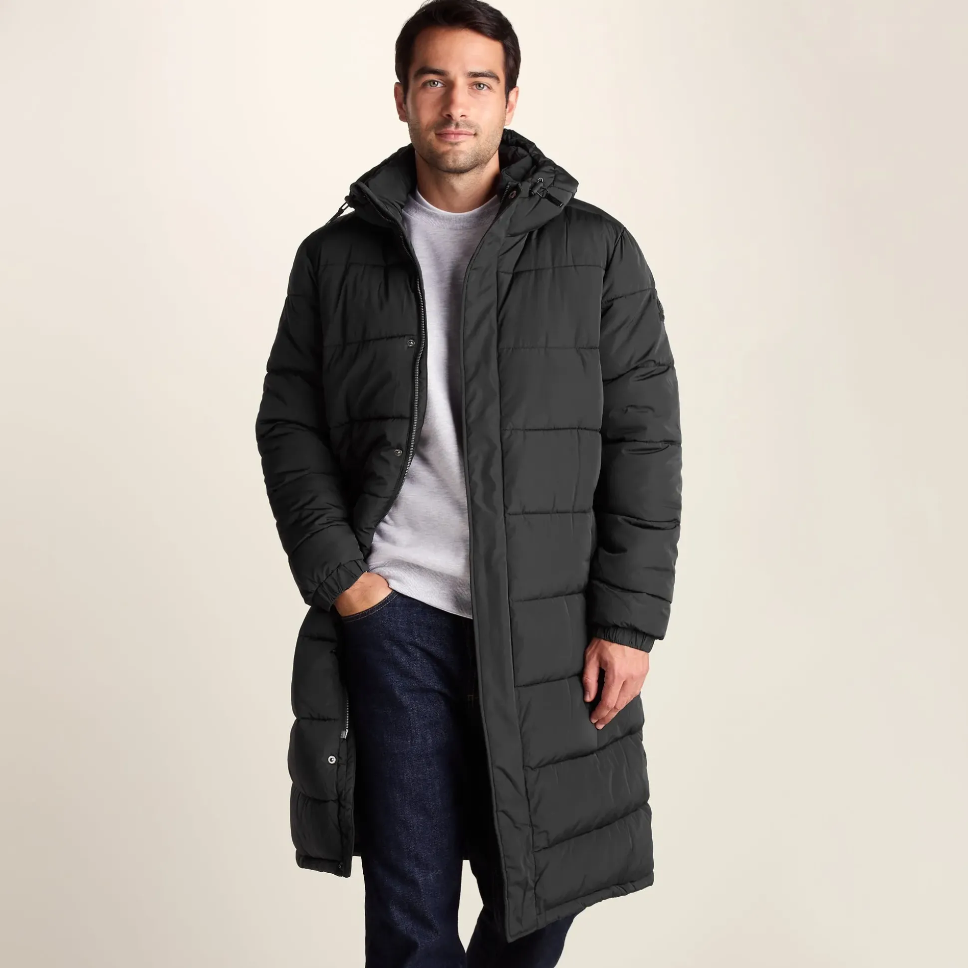 Langrick Mens Long Insulated Jacket - Black